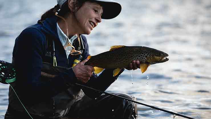 Fly fishing at Penstock Lagoon (Image: Samuel Shelley)