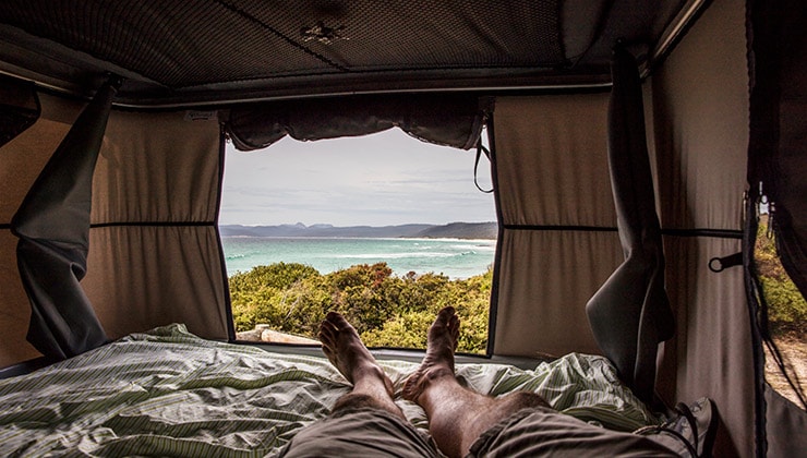 Camping at Bay of Fires (Image: Sean Scott)