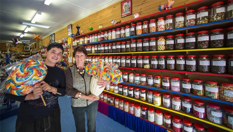 The Wall of Lollies (Image: Tourism Tasmania & Rob Burnett)