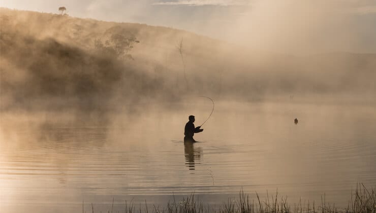 Fly fishing in Tassie
